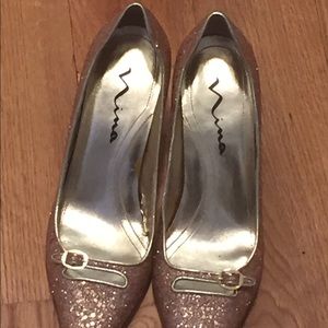 Nina gold shoes